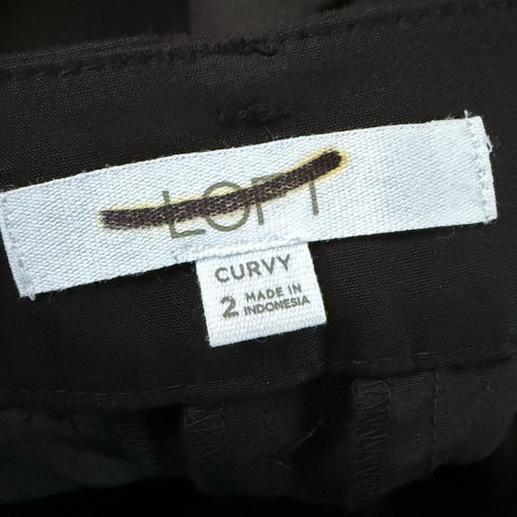 Ann Taylor LOFT Curvy Riviera Shorts in Doubleweave Black Size 2 New - Picture 5 of 7